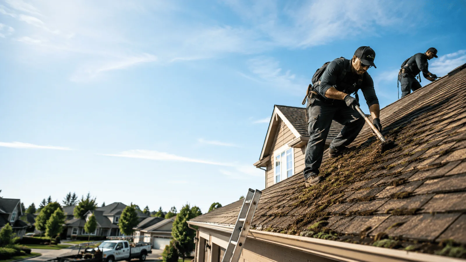 Roof Moss Removal in Thomson, IL near me